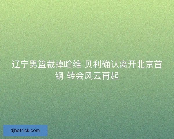辽宁男篮裁掉哈维 贝利确认离开北京首钢 转会风云再起